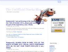 Tablet Screenshot of nneka.fanbasedmusic.com