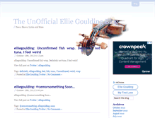 Tablet Screenshot of ellie-goulding.fanbasedmusic.com